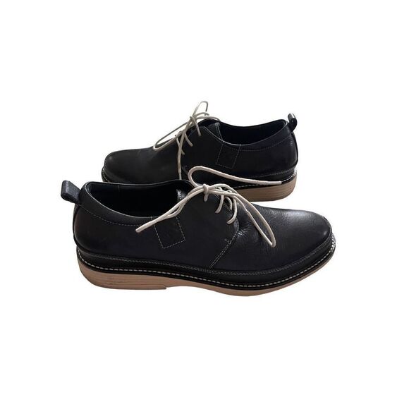 Gravity Defyer Mens Black Oxford Lace Up Leather Round Toe Casual Shoes Size 9.5 - Picture 11 of 11